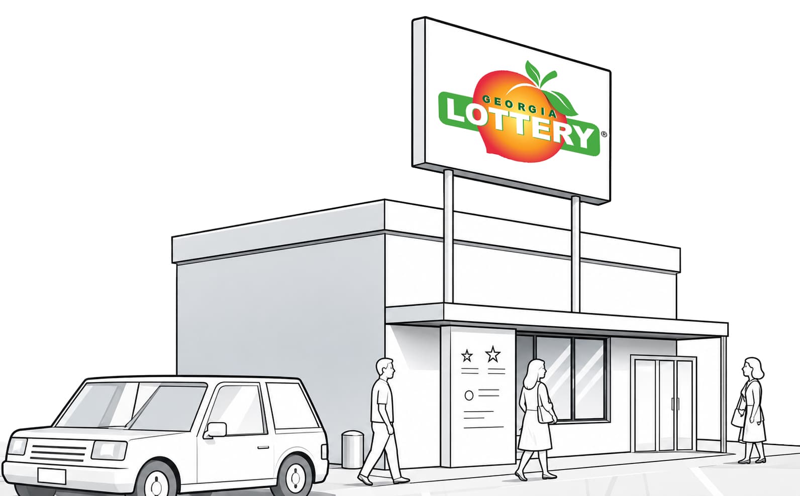 Georgia Lottery retailer storefront